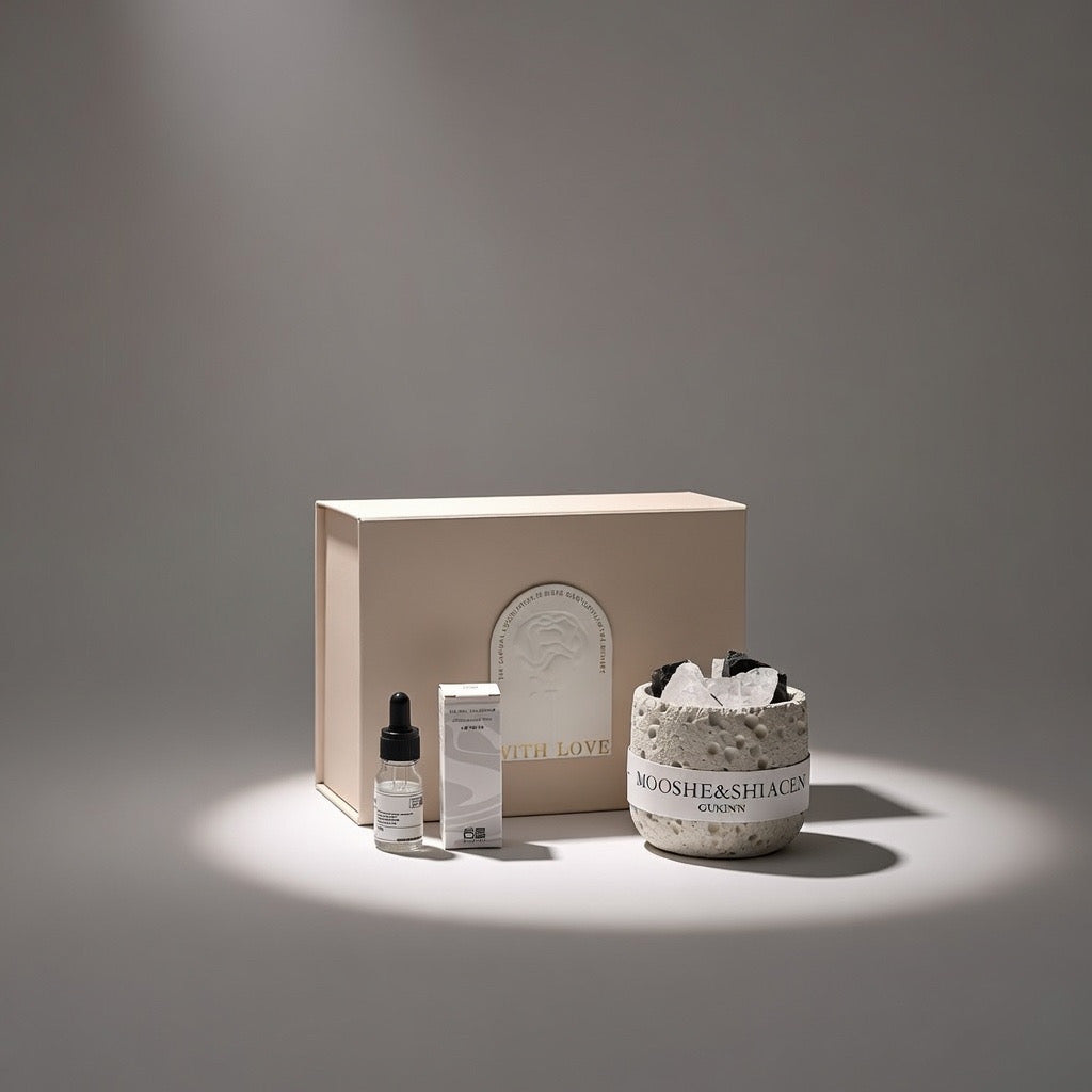 The Stone Ritual | Handcrafted Scoria Diffuser Set